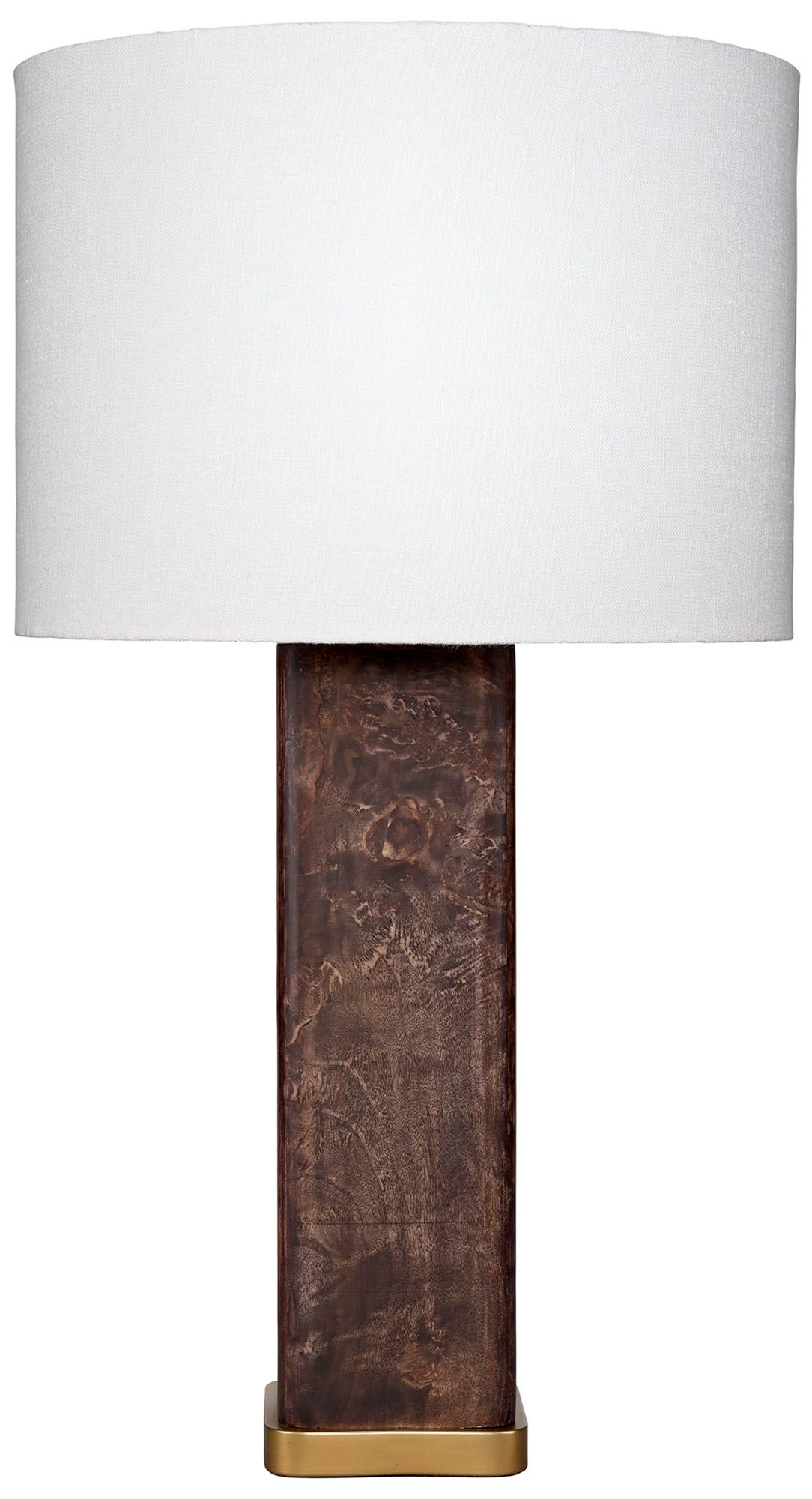 Image 2 Jamie Young Preston Burl Wood Table Lamp with Linen Shade