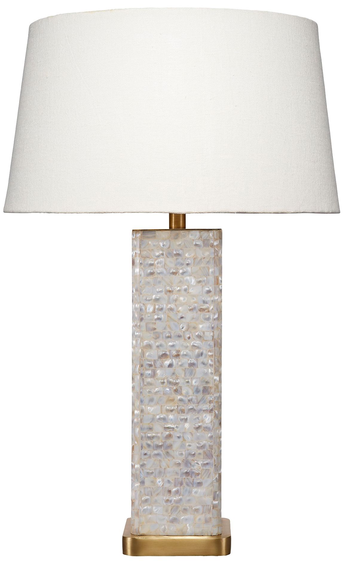 Image 2 Jamie Young Preston Mother of Pearl Table Lamp with Linen Shade