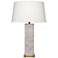 Jamie Young Preston Mother of Pearl Table Lamp with Linen Shade
