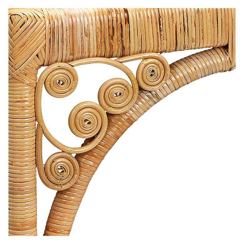Image 2 Jamie Young Primrose 48" Wide Natural Rattan Console Table more views