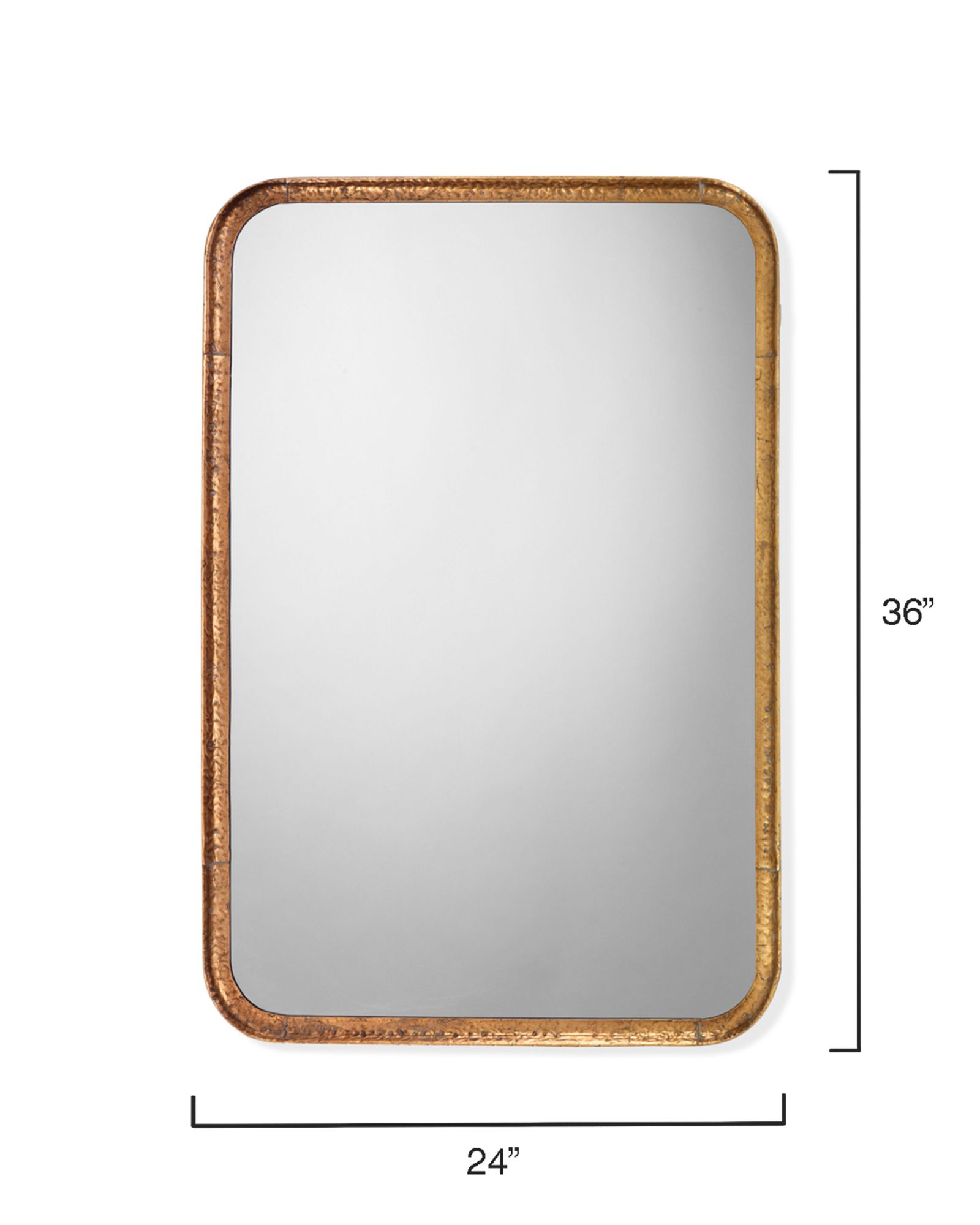 Image 3 Jamie Young Principle Gold Leaf 24" x 36" Vanity Mirror more views