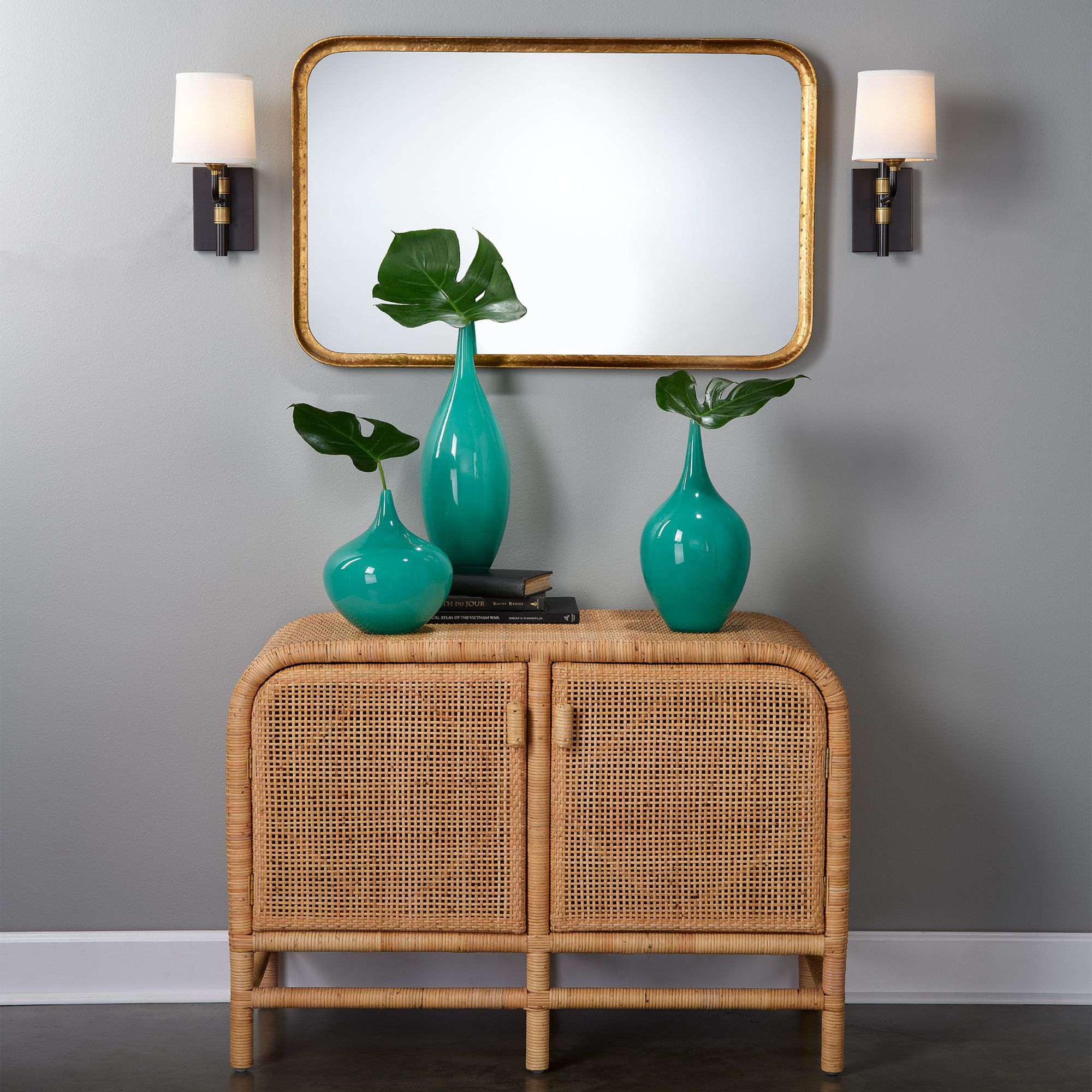 Image 5 Jamie Young Principle Gold Leaf 24" x 36" Vanity Mirror more views
