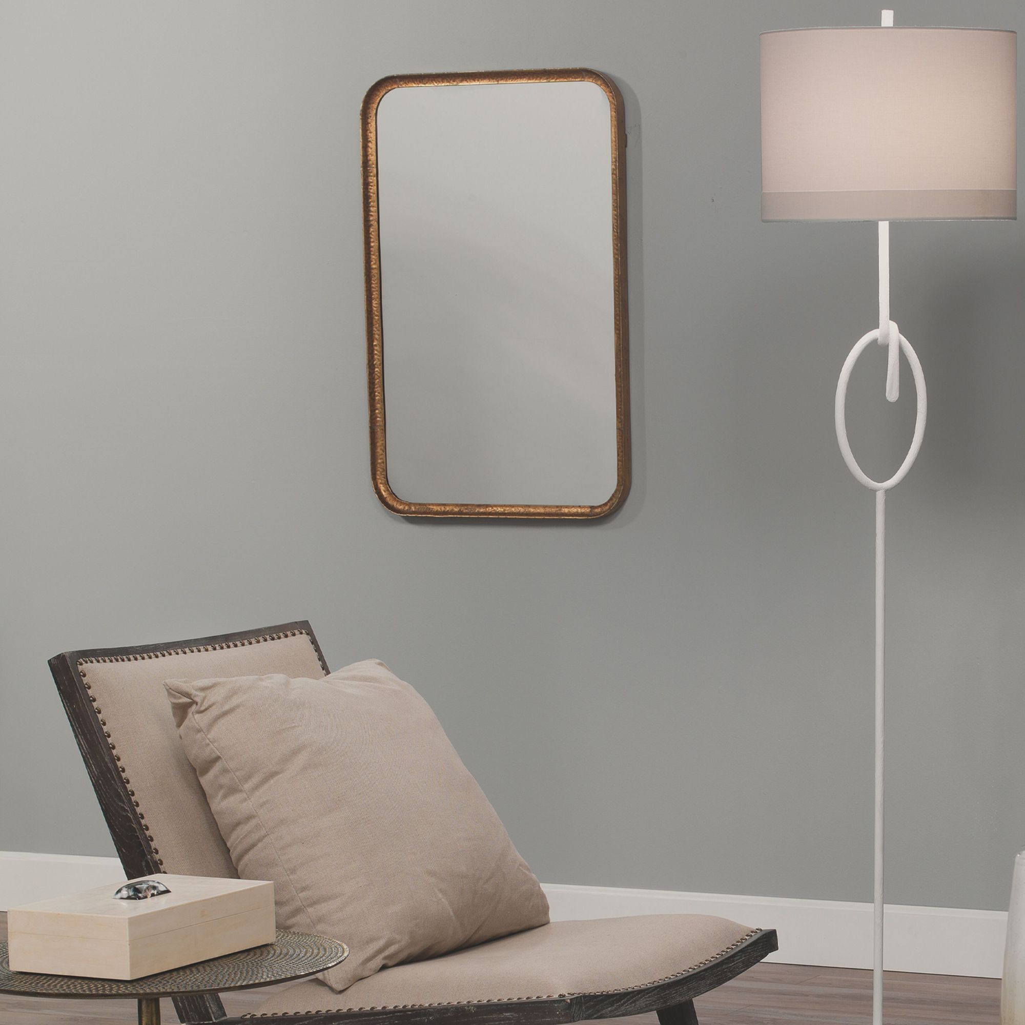 Image 7 Jamie Young Principle Gold Leaf 24" x 36" Vanity Mirror more views