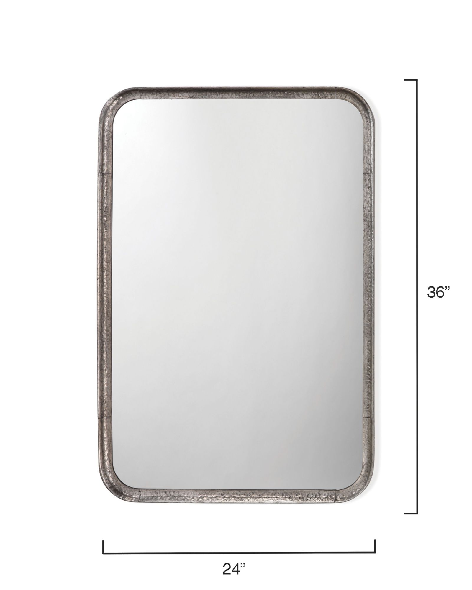 Thumbnail3 of Jamie Young Principle Silver Leaf 24" x 36" Vanity Mirror more views