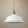 Jamie Young Provisions 20 1/2"W White Lacquer Metal Pendant 