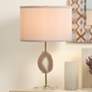 Jamie Young Purple Natural Lavender Agate Table Lamp in scene