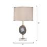 Jamie Young Purple Natural Lavender Agate Table Lamp in scene