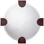 1_Jamie Young Quadrant Leather 33.5" x 33.5" Round Wall Mirror