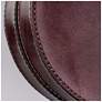 4_Jamie Young Quadrant Leather 33.5" x 33.5" Round Wall Mirror more views
