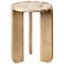 Jamie Young Quarry Wood and Tendua Stone Size Table