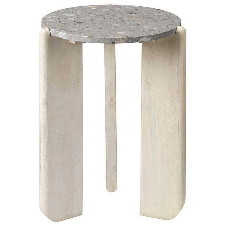 Image 1 Jamie Young Quarry Wood and Terrazzo Stone Side Table