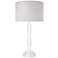 Jamie Young Quinn White Metal Column Table Lamp