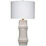 1_Jamie Young Rail Polyresin Table Lamp with Linen Shade, White