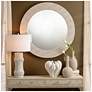 2_Jamie Young Rail Polyresin Table Lamp with Linen Shade, White more views