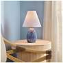 2_Jamie Young Raindrop Ceramic Table Lamp with Linen Shade, Blue more views