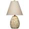 Jamie Young Raindrop Ceramic Table Lamp with Linen Shade, Off White