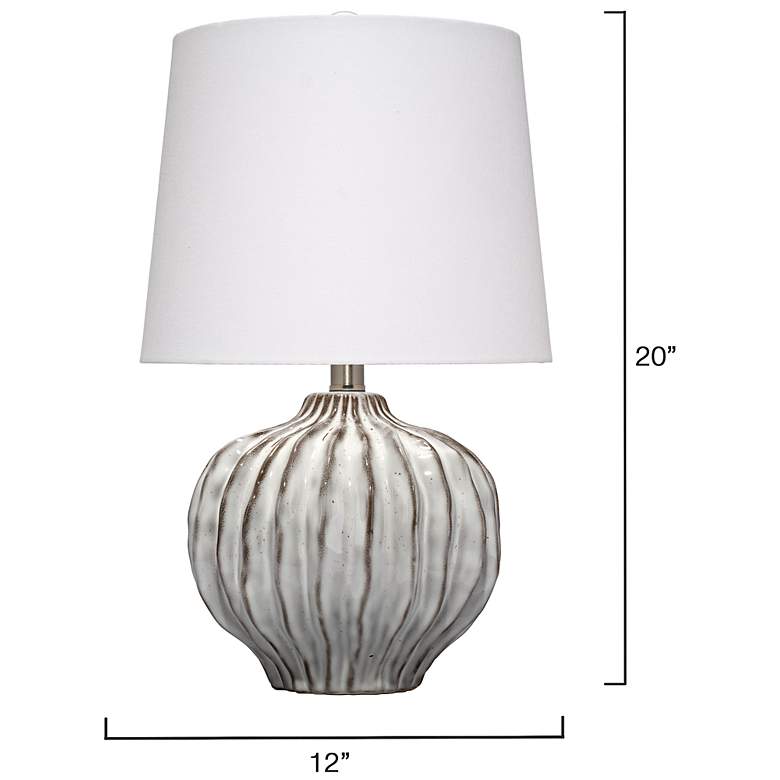 Image 3 Jamie Young Reef Ceramic Table Lamp with Linen Shade more views