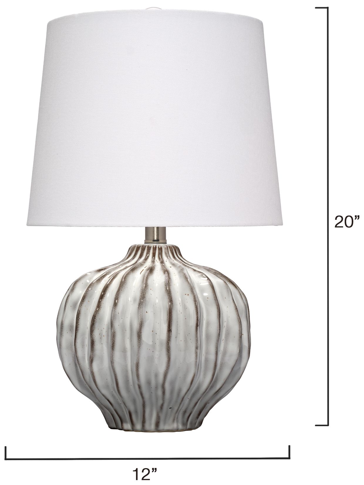 Image 5 Jamie Young Reef Ceramic Table Lamp with Linen Shade more views