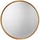 Jamie Young Refined Gold Leaf 36" Round Wall Mirror