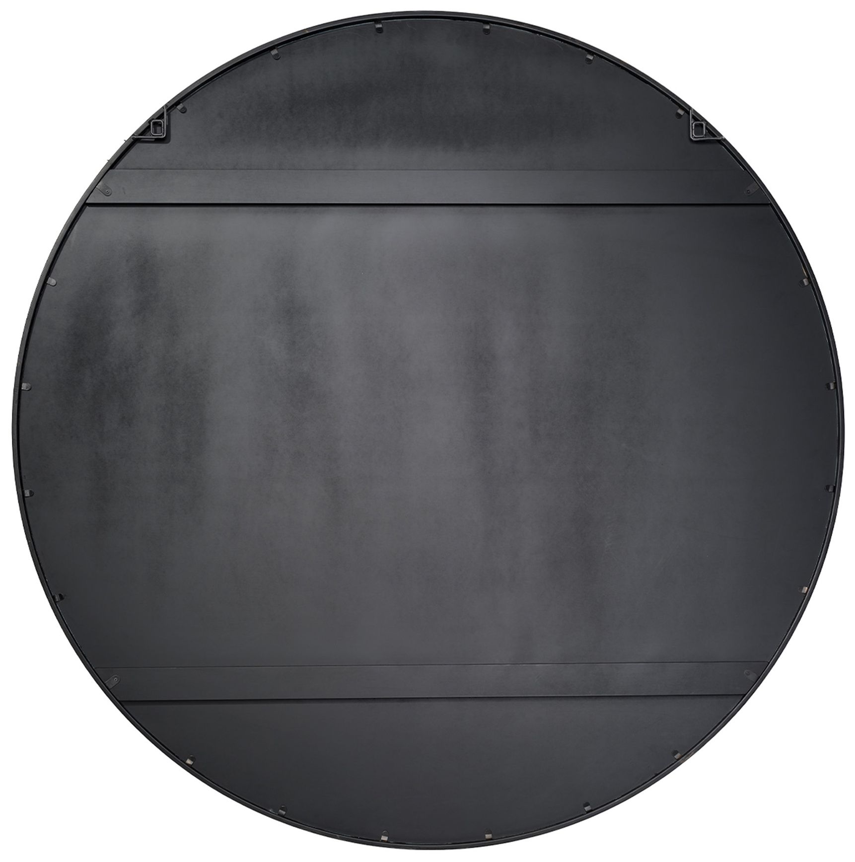 Image 5 Jamie Young Refined Iron Round Extra Large Wall Mirror 60" in Black more views