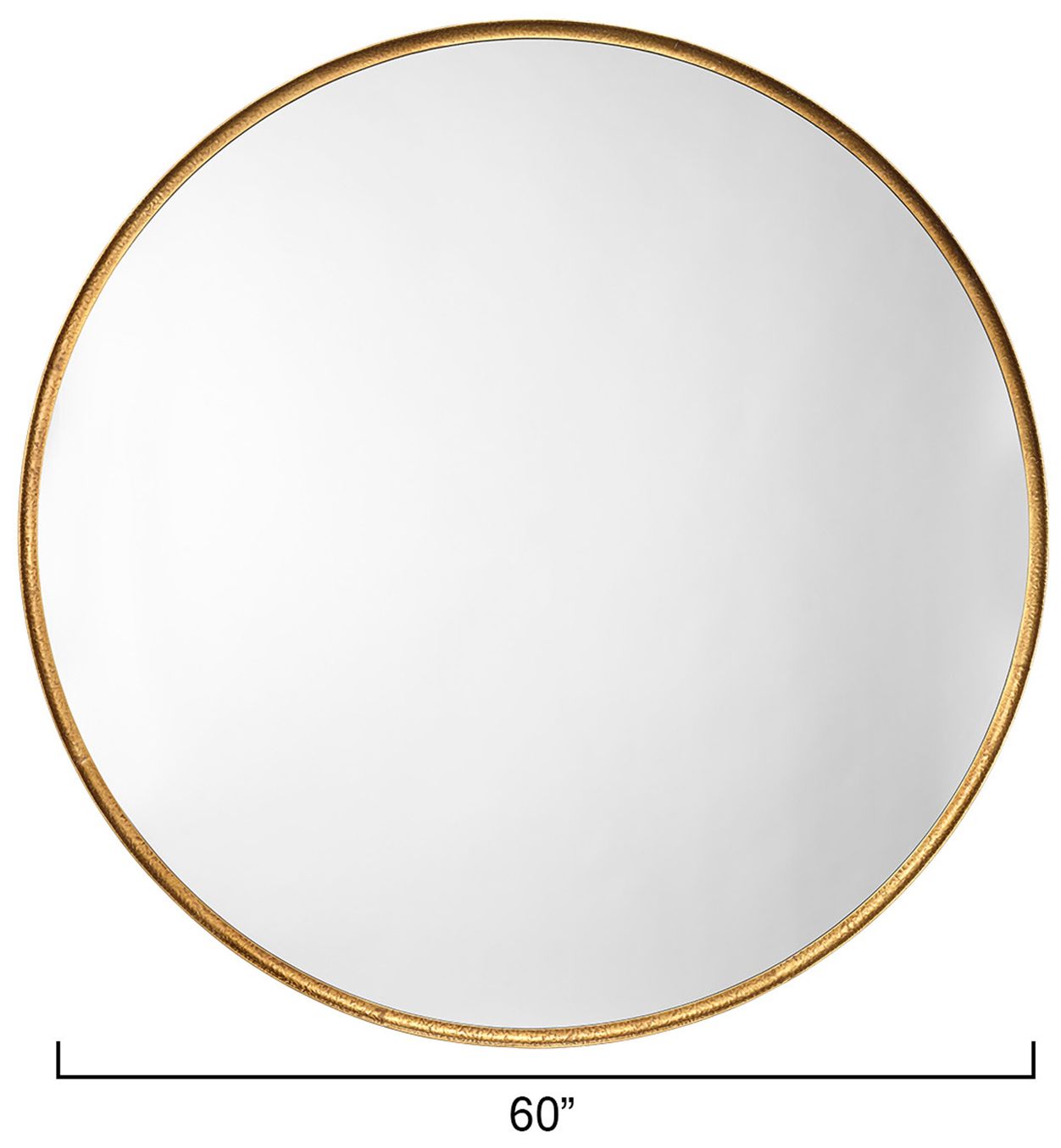Image 3 Jamie Young Refined Iron Round Extra Large Wall Mirror 60" in Gold more views