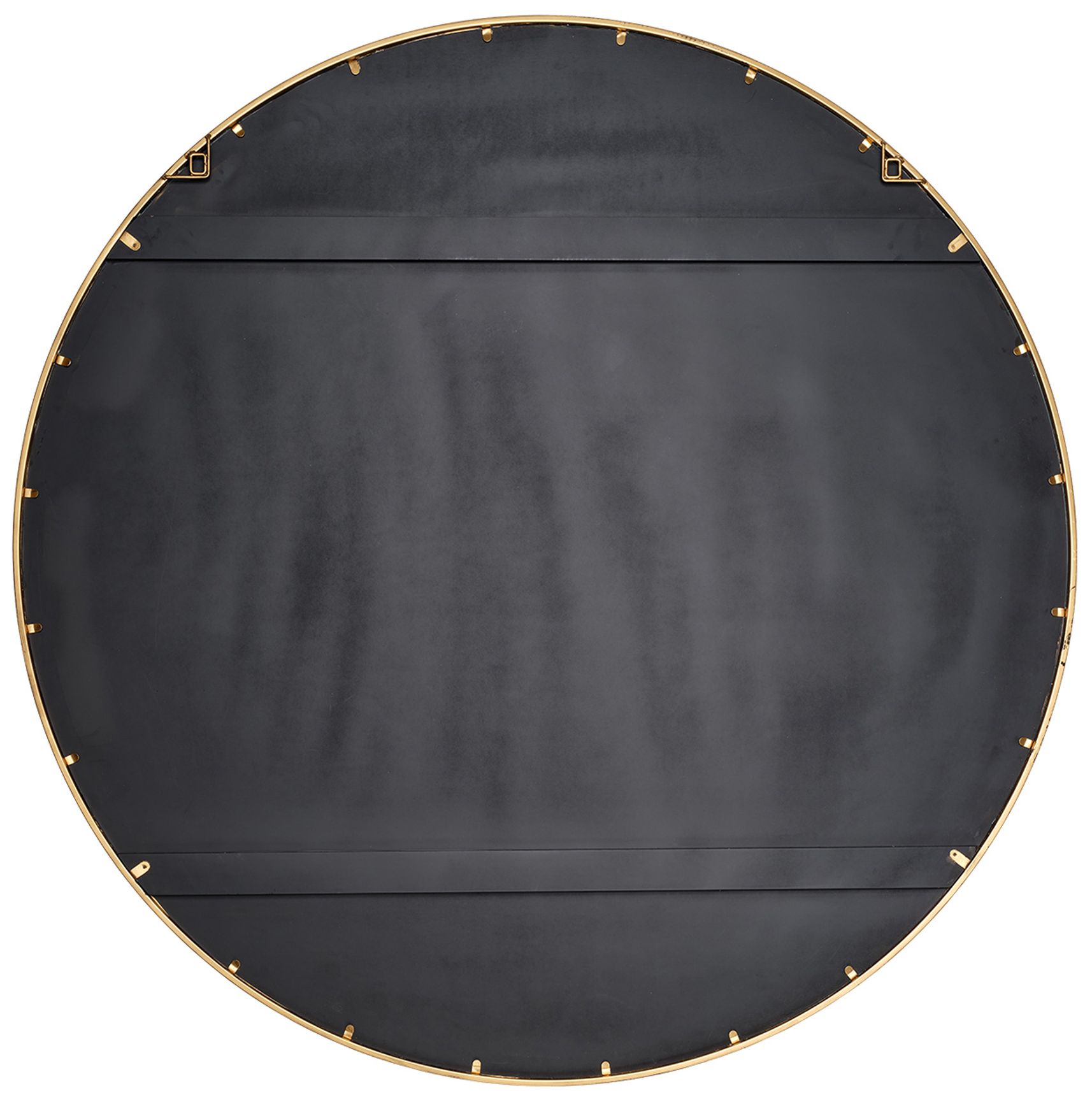 Image 5 Jamie Young Refined Iron Round Extra Large Wall Mirror 60" in Gold more views