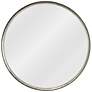 Jamie Young Refined Silver Leaf 36" Round Wall Mirror