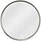Jamie Young Refined Silver Leaf 36" Round Wall Mirror