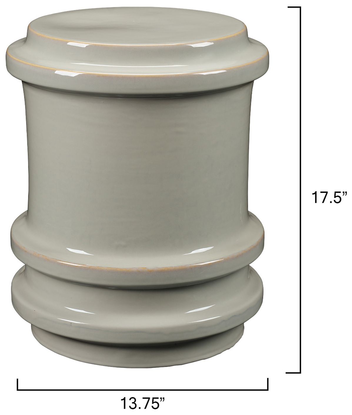 Image 3 Jamie Young Reglet Ceramic Stool 17.5" i more views