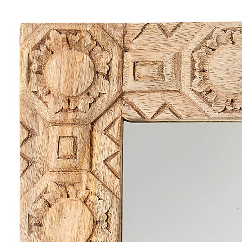 Image 4 Jamie Young Relief Natural 24" x 36" Rectangular Wall Mirror more views