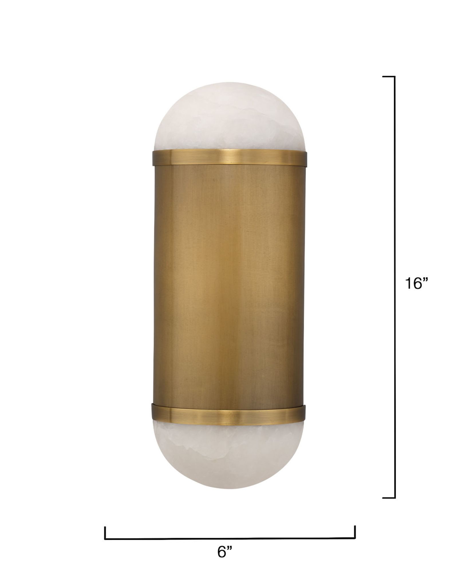 Image 4 Jamie Young Remedy Alabaster 2-Light Wall Sconce 16" more views