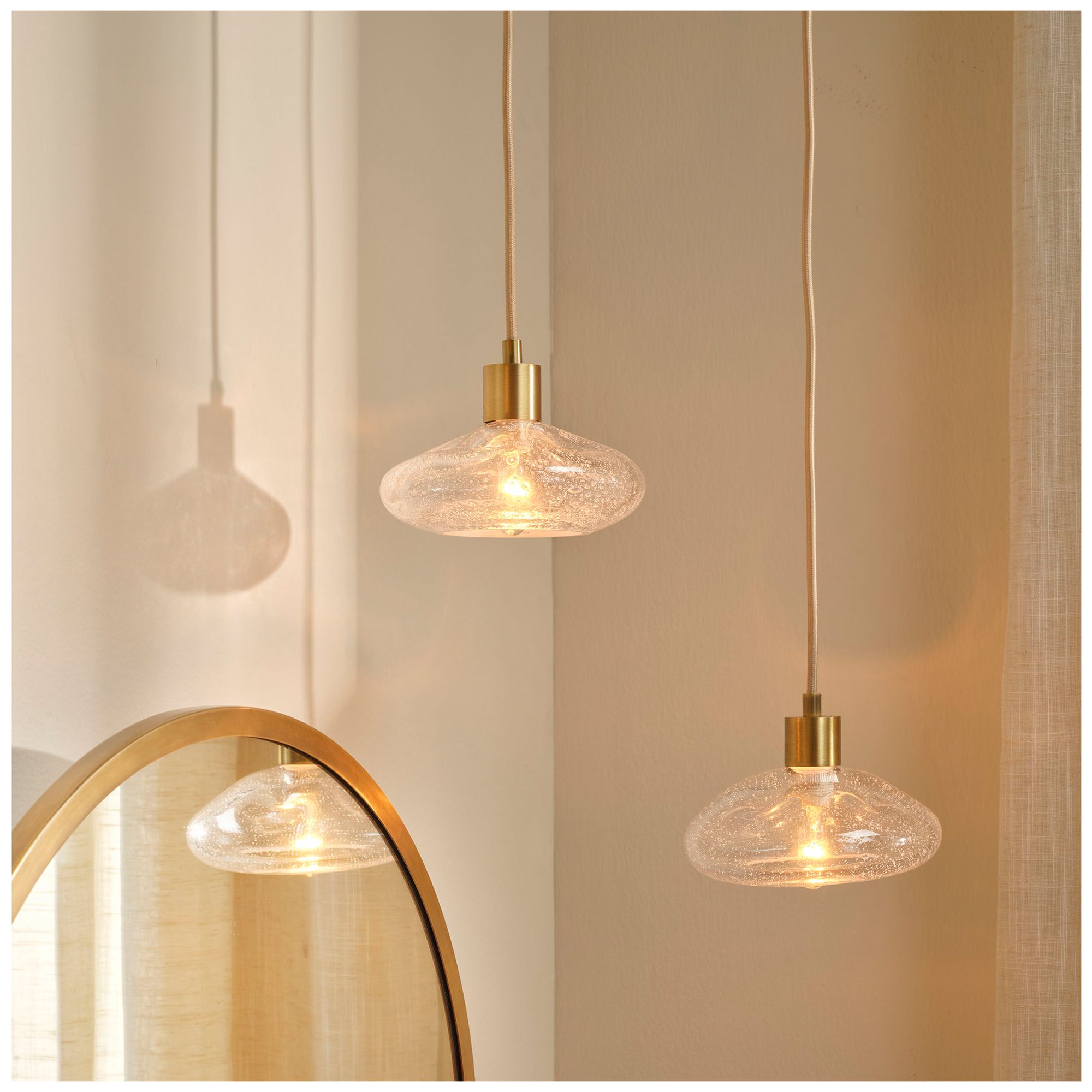 Image 2 Jamie Young Reservoir 1-Light Blown Glass Pendant 17" more views