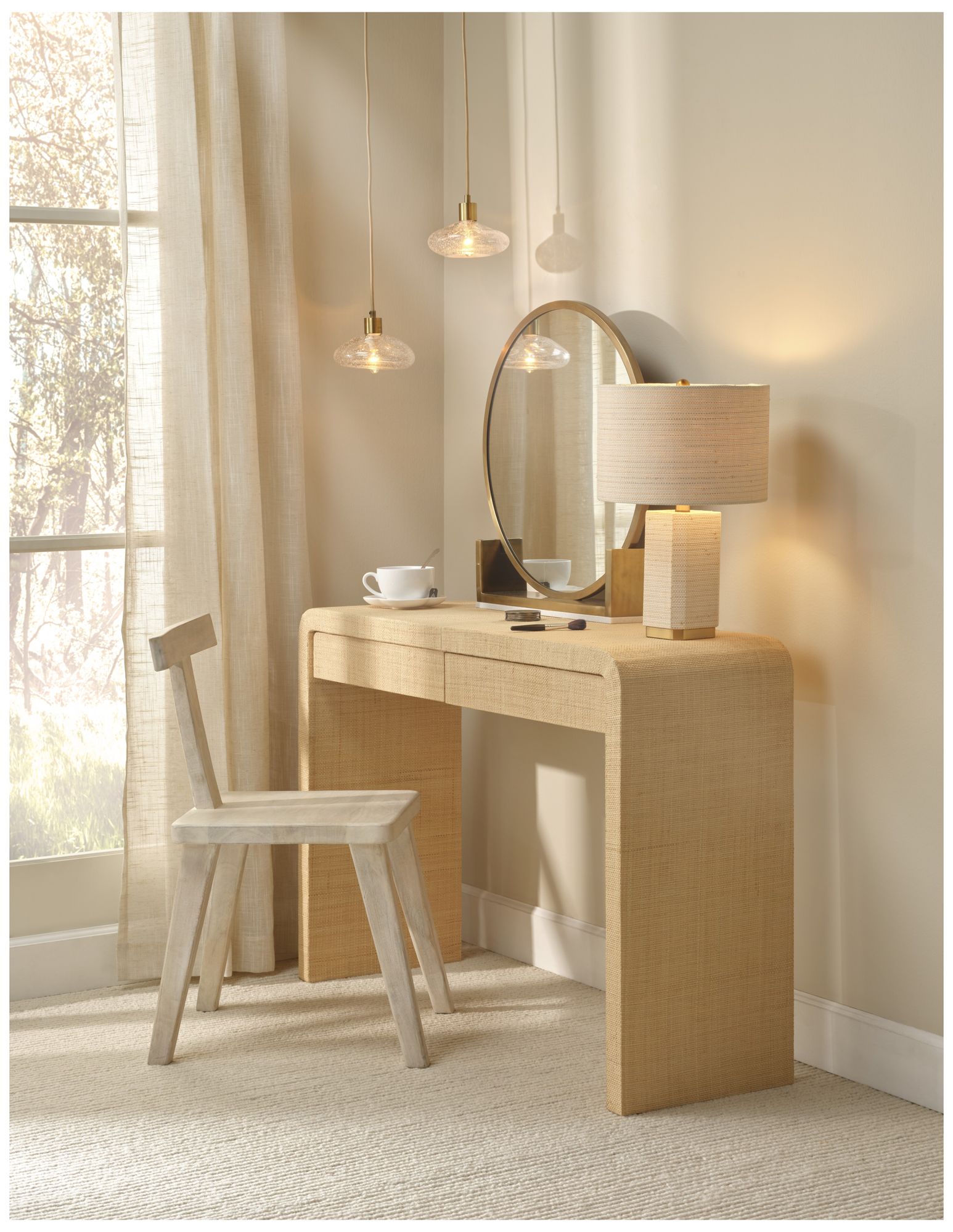 Jamie Young Reservoir 1-Light Blown Glass Pendant 17"