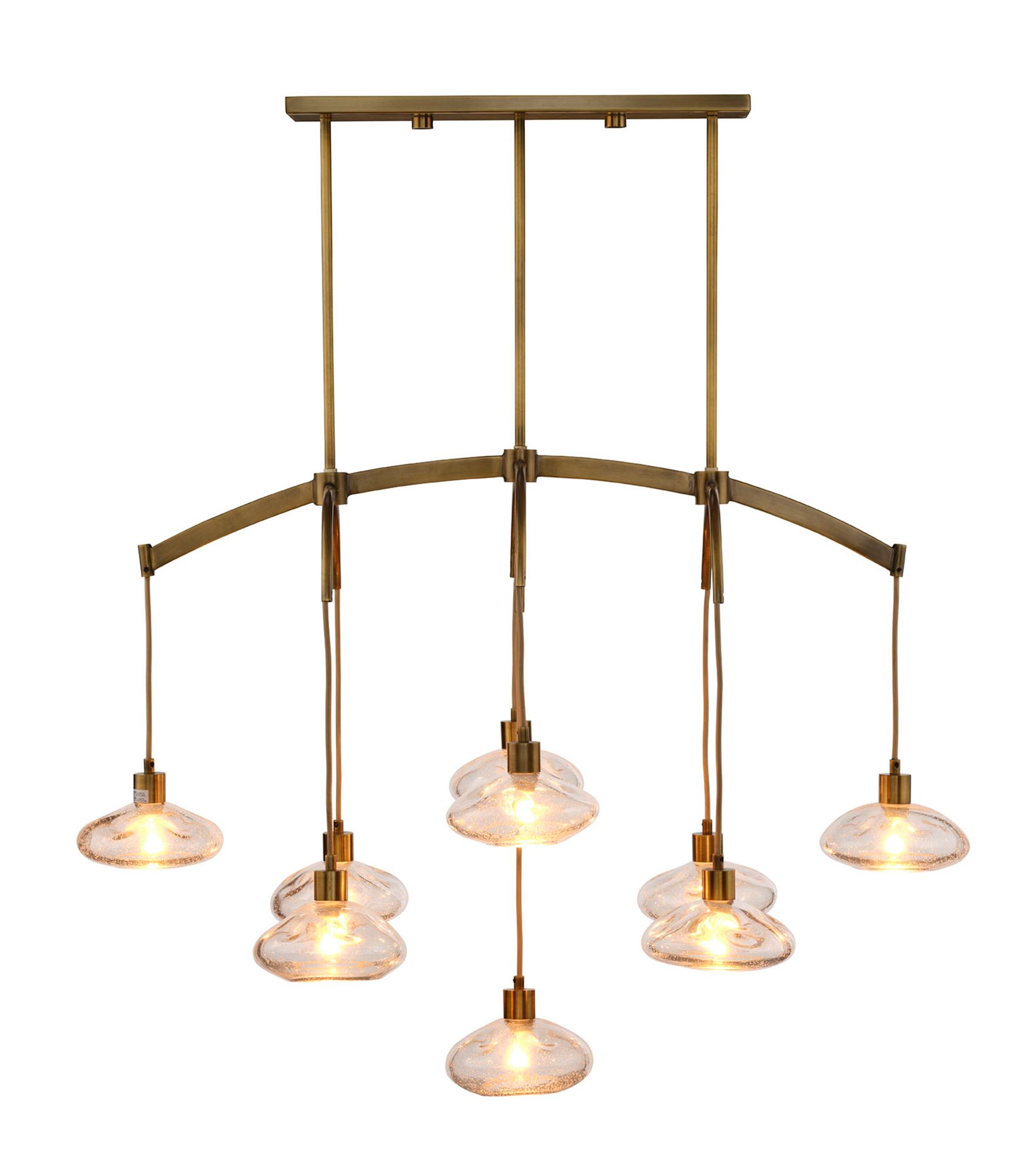 Image 5 Jamie Young Reservoir 9-Light Blown Glass Chandelier 45.88" more views