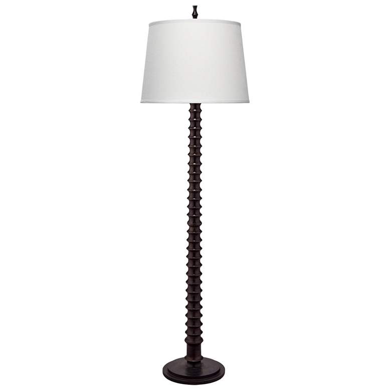 Image 1 Jamie Young Revolution Wood 1-Light Black Floor Lamp