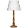 Jamie Young Revolution Wood Table Lamp with Linen Shade, Natural