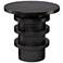Jamie Young Revolve 24" Wide Charcoal Side Table