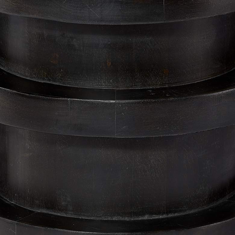 Image 3 Jamie Young Revolve 24" Wide Charcoal Side Table more views