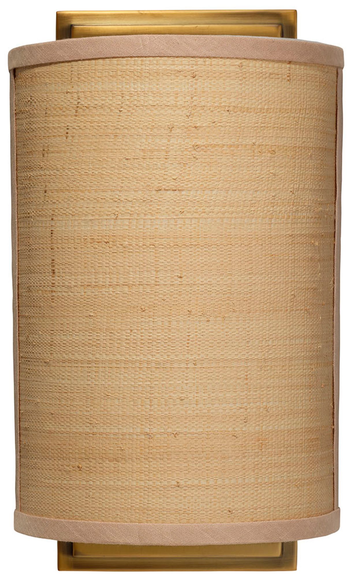 Jamie Young Riley Raffia 1-Light Wall Sconce 14"