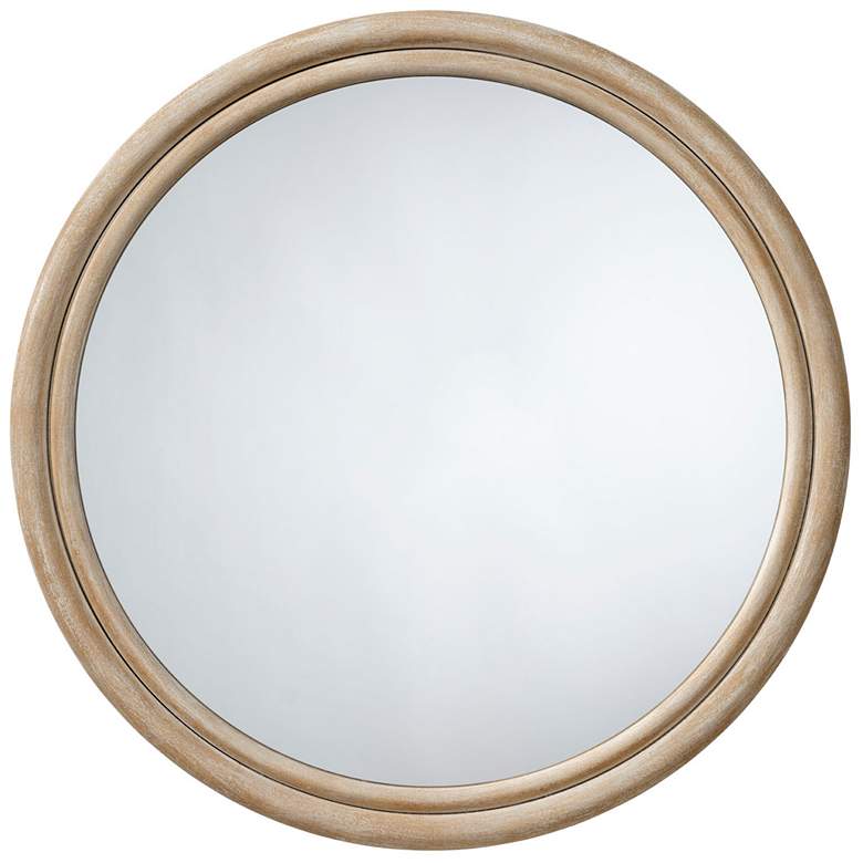 Image 1 Jamie Young Riley Wood Round Wall Mirror