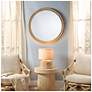 2_Jamie Young Riley Wood Round Wall Mirror more views