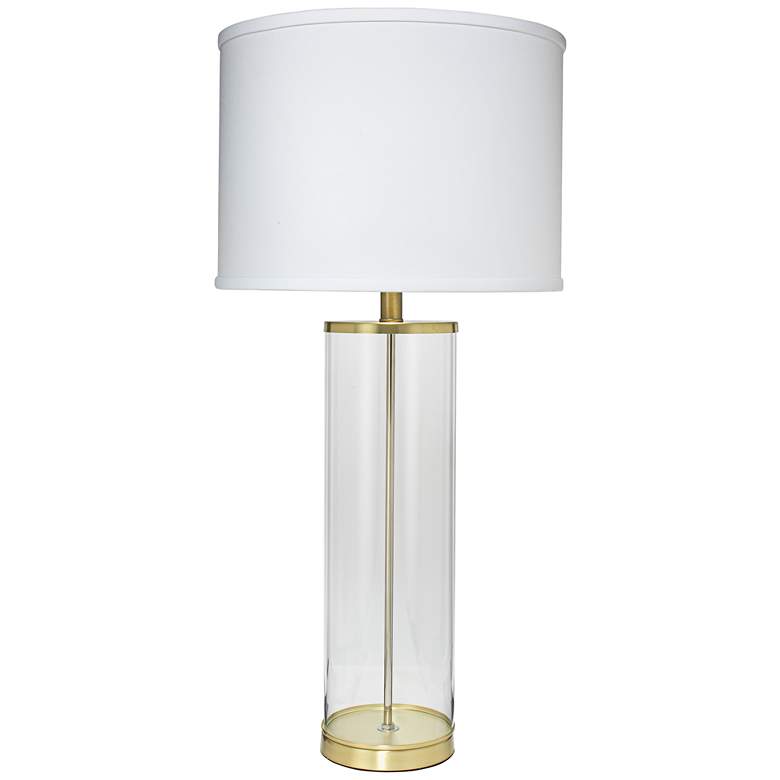Image 1 Jamie Young Rockefeller Brass Glass Table Lamp