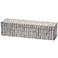Jamie Young Roosevelt Grey Mother of Pearl Textured Decorative Large Box