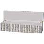 5_Jamie Young Roosevelt Grey Mother of Pearl Textured Decorative Large Box more views