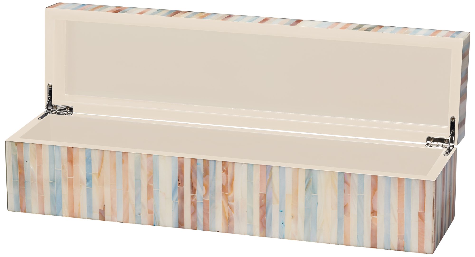 Image 5 Jamie Young Roosevelt Mother of Pearl Decorative Large Box more views