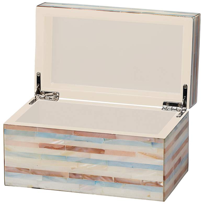 Image 5 Jamie Young Roosevelt Mother of Pearl Decorative Small Box more views