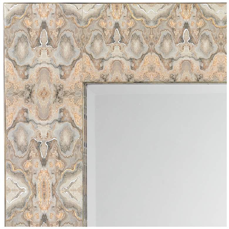 Image 4 Jamie Young Rorschach 48" x 36" Rectangle Wall Mirror in Gray and Cream more views
