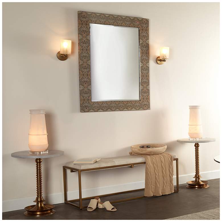 Image 6 Jamie Young Rorschach 48" x 36" Rectangle Wall Mirror in Gray and Cream more views