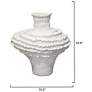 3_Jamie Young Ruffle Ceramic 14.5" High Decorative Vase more views