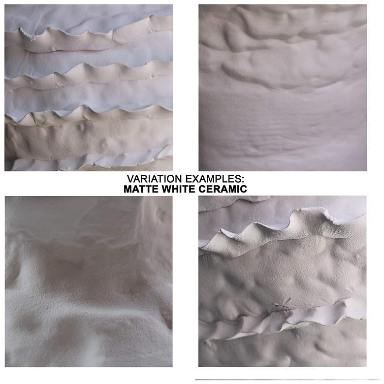 Image 7 Jamie Young Ruffle Ceramic 14.5" High Decorative Vase more views